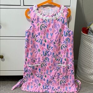 Girls Lilly Pulitzer Shift Size 10 Mermaids in pink and blue